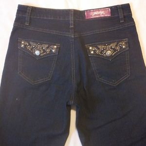 Jeanbay Denim Jeans Embellished Back Pockets 6P